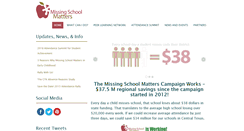 Desktop Screenshot of missingschoolmatters.org